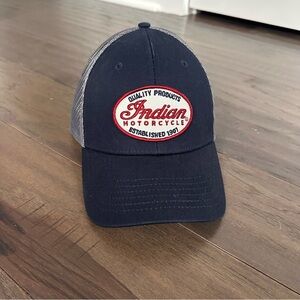Indian Motorcycle Men's Script Patch Trucker Hat